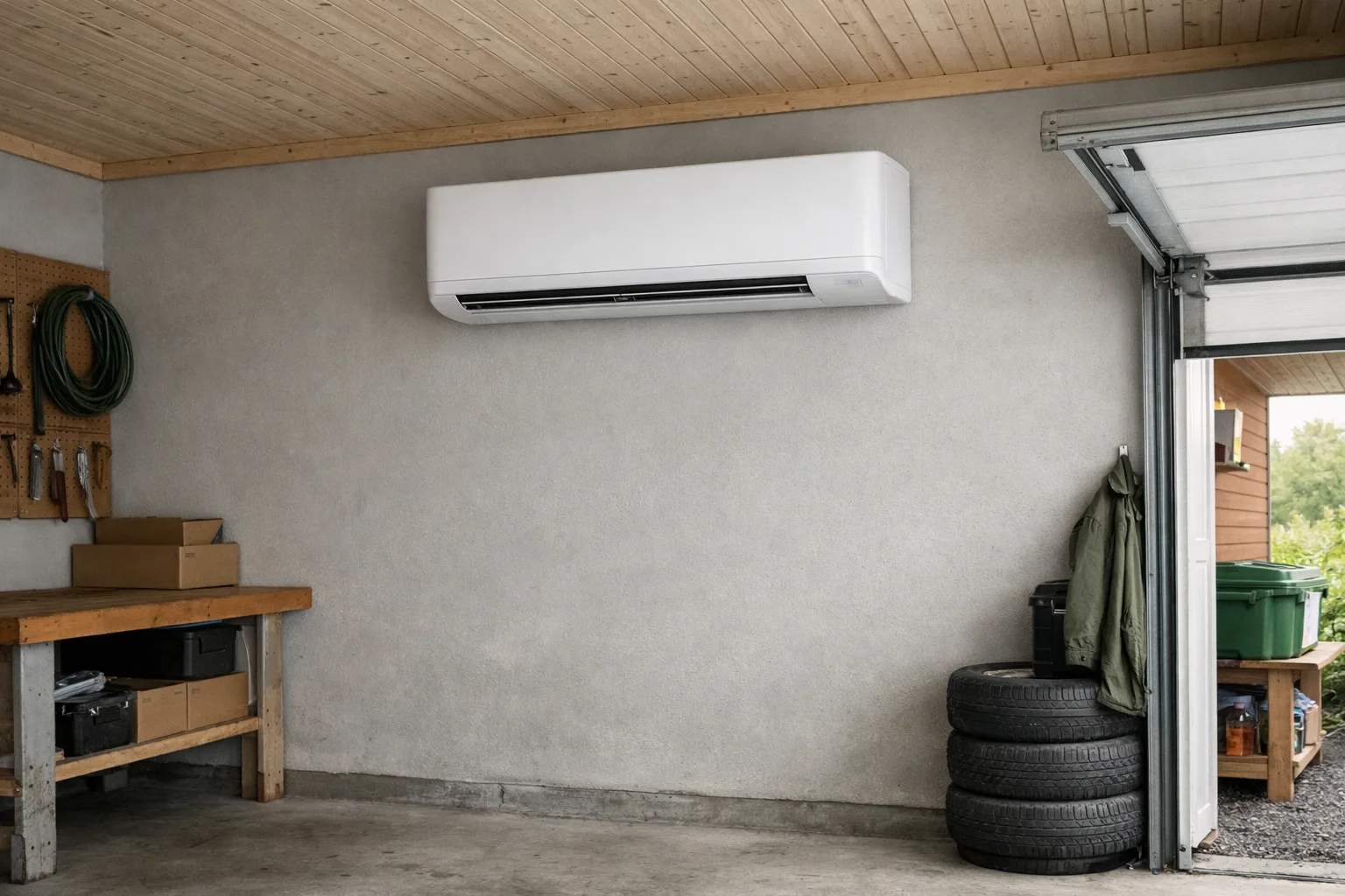 Luftvärmepump till garage – välj för yta och temperatur